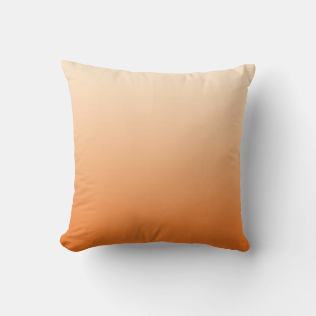 Orange Cream Dipped Modern Trendy Decor Cushion (Front)