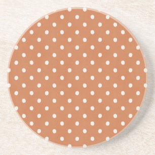Orange Cream Dots Coaster