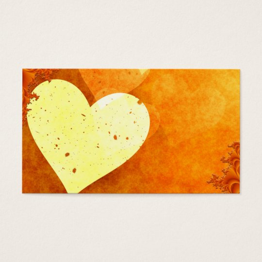ORANGE CREAM HEATS LOVE DIGITAL BACKGROUNDS WALLPA BUSINESS CARD