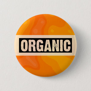 Orange Cream - Organic 6 Cm Round Badge