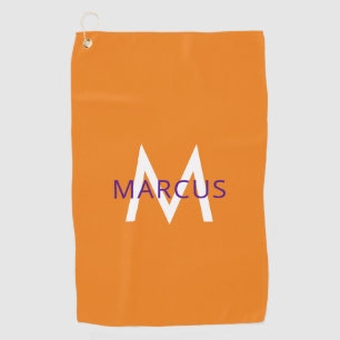 Orange Create Your Own Personalised Golf Towel