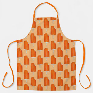 Orange Creme Creamsicle Ice Cream Popsicle Pop Apron