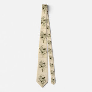 Orange-crowned Warbler, Audubon's Birds of America Tie