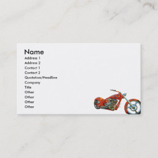 Orange cruished, business card