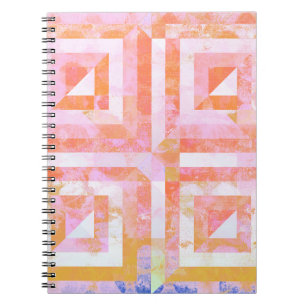 Orange Crush #3 Mixed Media Spiral Notebook