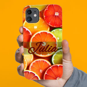 Orange Crush Trendy Stylish Name iPhone 13 Case