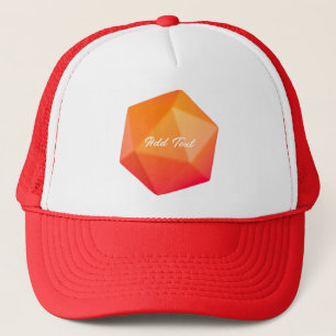 Orange Crystal Stylish Looking Fantastic-cap Super Trucker Hat