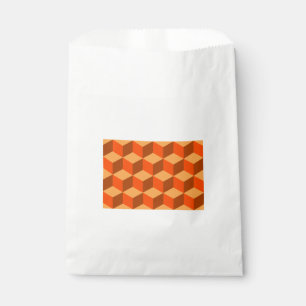 Orange Cubes Favour Bags