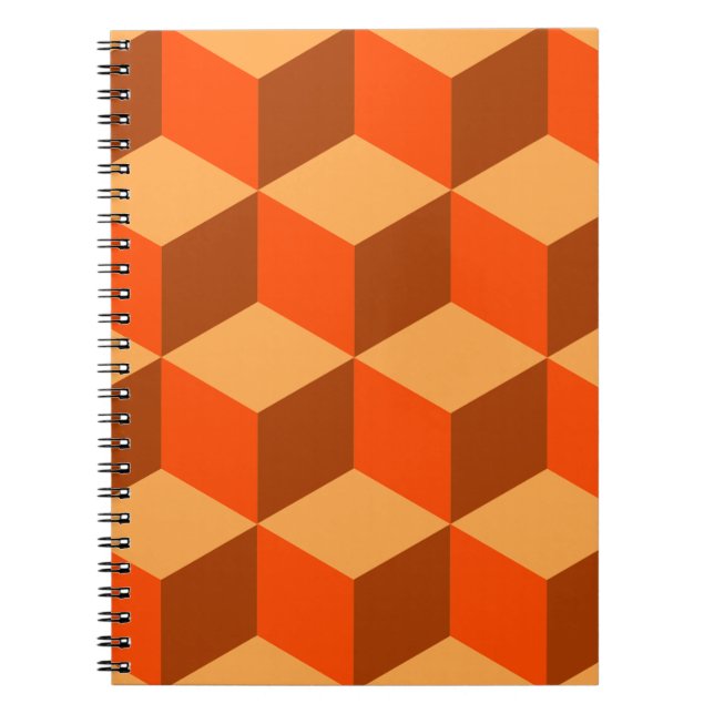 Orange Cubes Notebook (Front)
