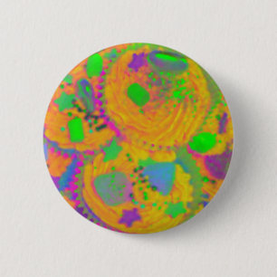 Orange Cupcakes button badge