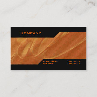 Orange Custom Business Card
