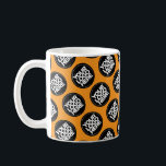 Orange Custom logo business pattern employee Coffee Mug<br><div class="desc">Easily personalize this simple boho gender neutral orange Custom business pattern employee Coffee Mug adding your company logo, photo or any image. Upload a custom background image or choose any background solid color. Create your own standard branded mugs with your corporate custom logo. A basic, professional custom logo mug template...</div>