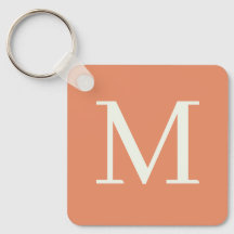 Orange Custom monogrammed