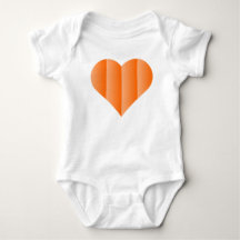 Orange Cute Heart Logo