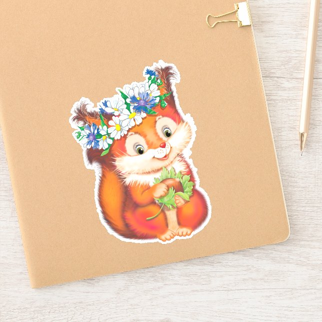 orange cute squirrel (Notebook)