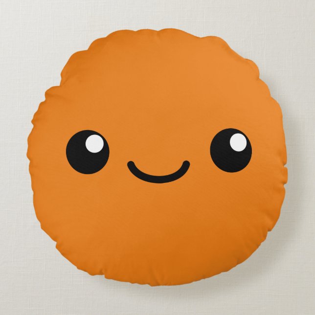 Orange cutie round cushion (Front)