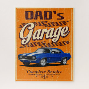 Orange Dad's Garage Camaro Jigsaw Puzzle