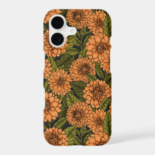 Orange Dahlia garden