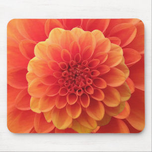 Orange Dahlia Mouse Mat