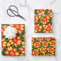 Orange Dahlia Pattern