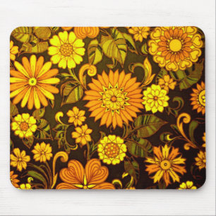 Orange Daisies Mouse Mat