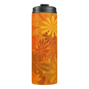 Orange Daisies Thermal Tumbler