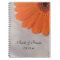 Orange Daisy and White Satin Wedding