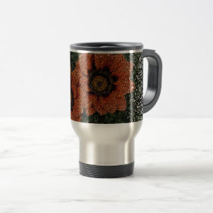 Orange Daisy Balls Thermal Mug