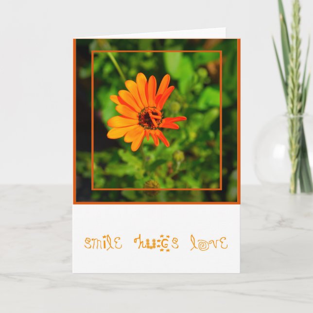 Orange Daisy-CARD Card (Front)
