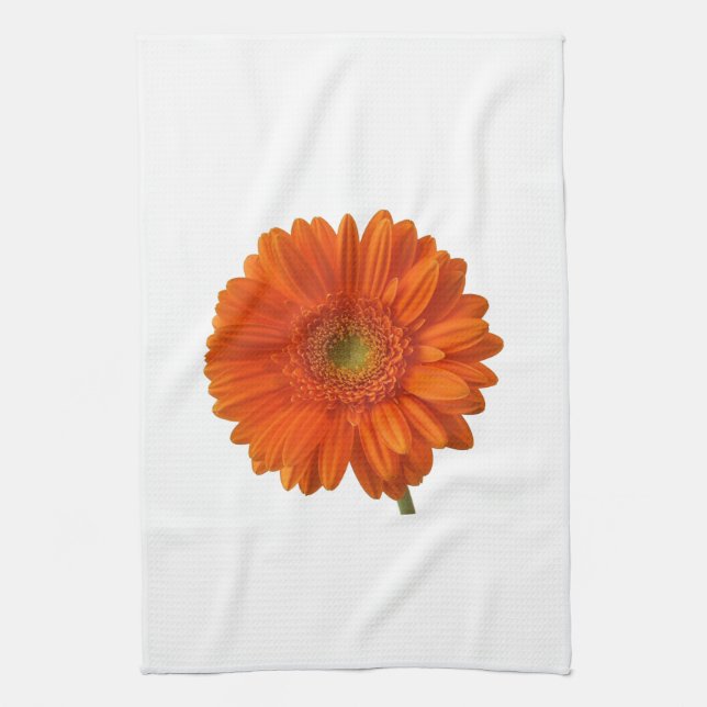 Orange Daisy Kitchen Towel (Vertical)