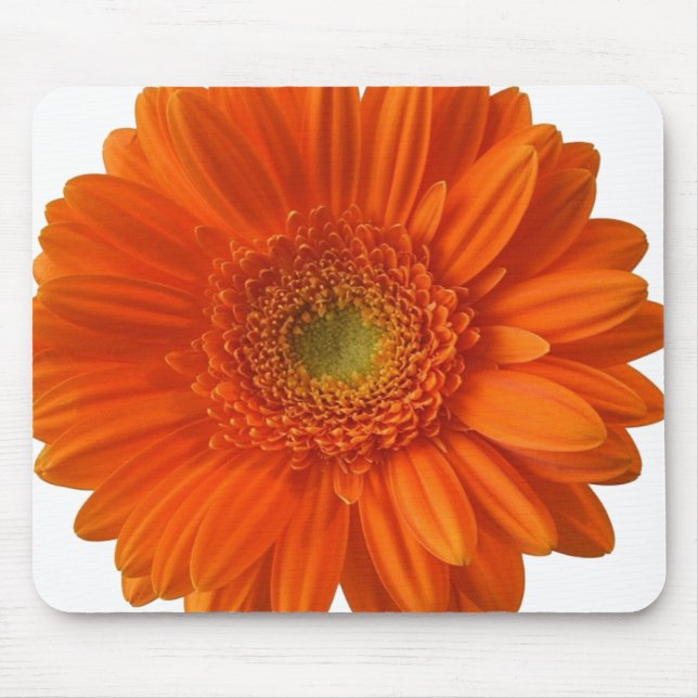 Orange Daisy Mouse Pad (Front)