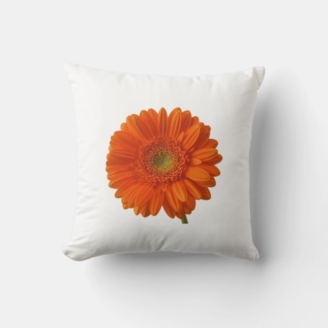 Orange Daisy Pillow (Front)