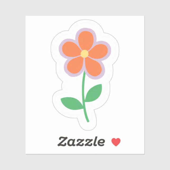 Orange Daisy | Pretty Drawn Flower  (Sheet)