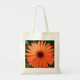 orange daisy tote bag
