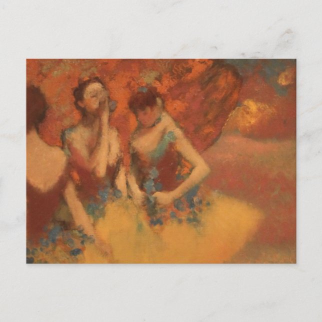 Orange Dancers Edgar Degas Postcard (Front)