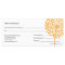 Orange Dandelion Flower Gift Certificate Design 3
