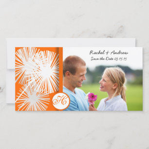 Orange Dandelion Save the Date