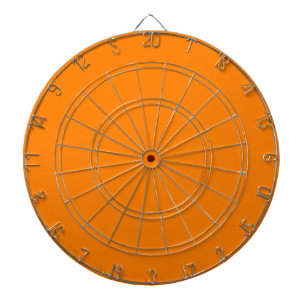 Orange Dartboard with Darts