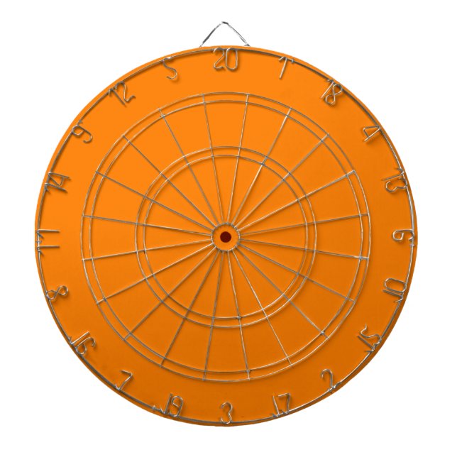Orange Dartboard with Darts (Front)