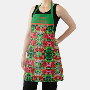 Orange Daylilies Abstract Flower Art Personalised Apron