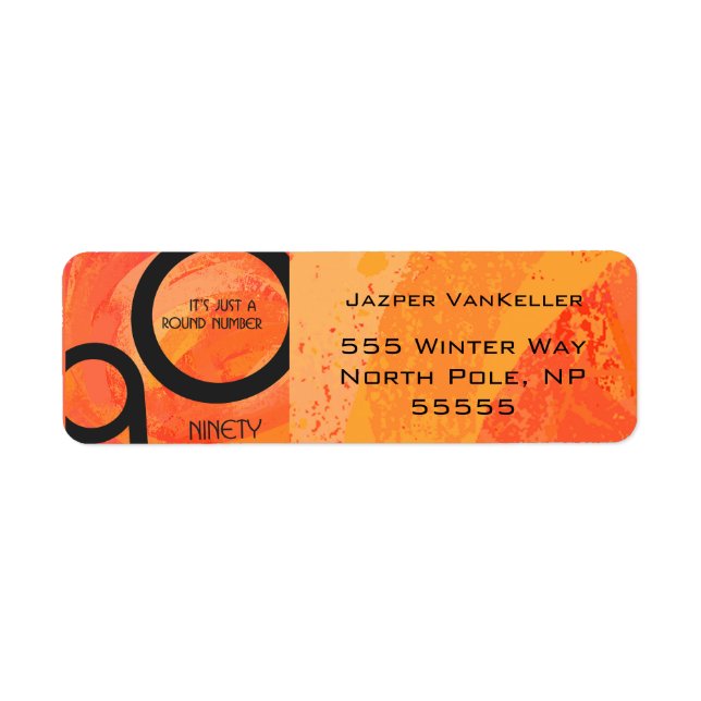 Orange Decade 90th Birthday (Front)