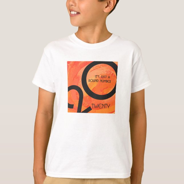 Orange Decade Birthdday T-Shirt (Front)