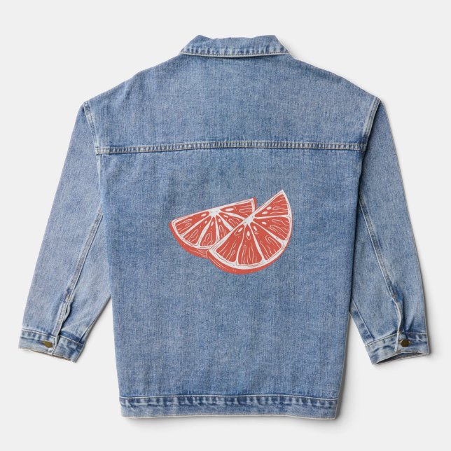 Orange Denim Jacket (Back)