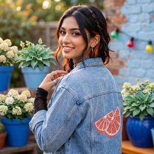 Orange Denim Jacket