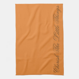 Orange Designer Kitchen Tea-Towel Tea Towel