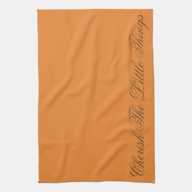 Orange Designer Kitchen Tea-Towel Tea Towel (Vertical)