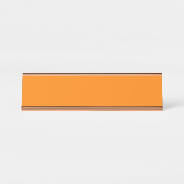 Orange Desk Name Plate (Front)