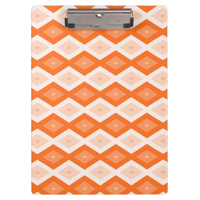 Orange diamond pattern clipboard (Front)