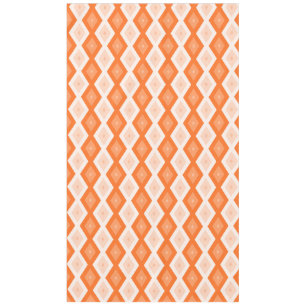 Orange diamond pattern tablecloth