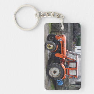 Orange Diesel Tractor Steyr KL II Key Ring